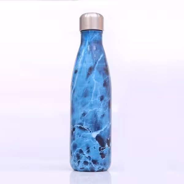 Termoflaske Marmor Look Blå