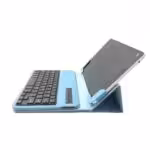 Dansk Bluetooth Tastatur Med Læder Etui Til Ipad Air 1 – Blå Dansk Bluetooth Tastatur Med Læder Etui Til Ipad Air 1 - Blå