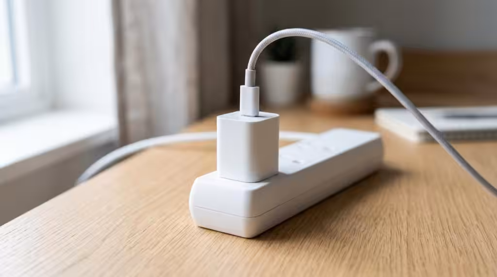 iPhone oplader med hurtigopladning