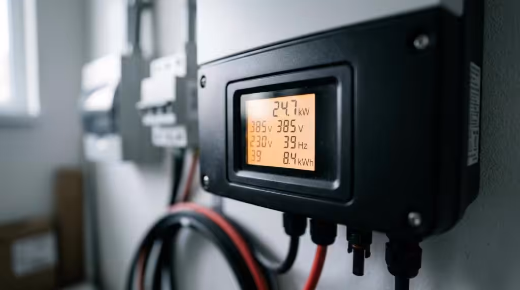 Sådan aflæser du data fra din solcelleinverter nemt