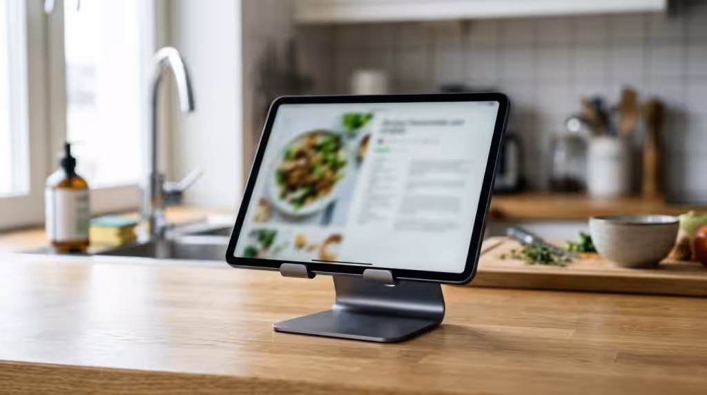 Tablet holder til køkken og opskrifter | PrisPresseren.dk